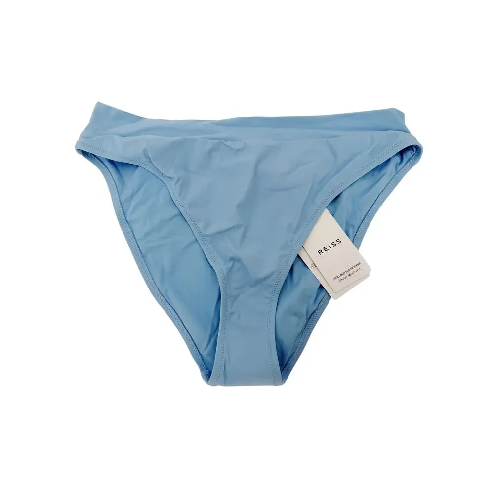 REISS Elise Bikini Bottom Size 8 NEW Light Blue $70 Swim Separates